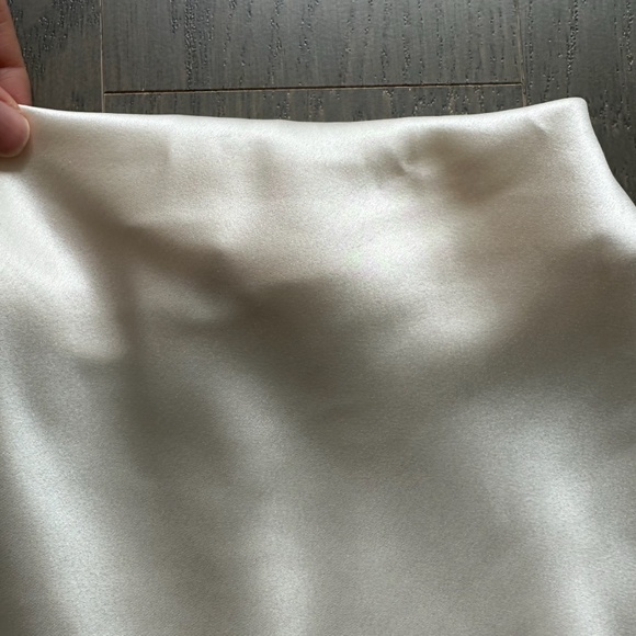 Reformation ROY Satin Wedding Dress Halter Gown - Fior Di Latte - with tags - 4 - Picture 14 of 14